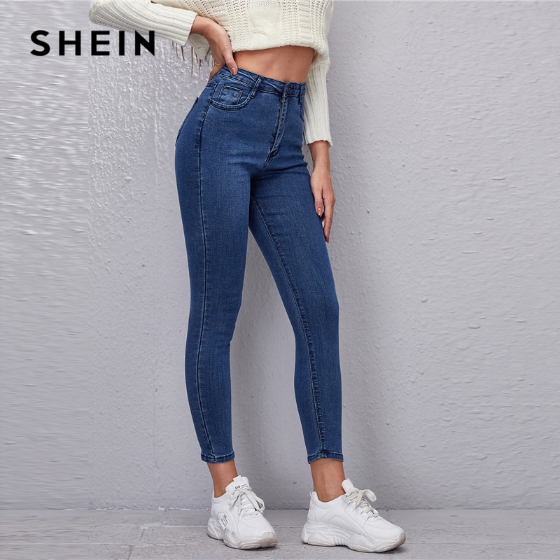 SHEIN  Ʈ  Ʈġ Ʈġ Ű Jeggings  ڸ û   ö Ʈġ ĳ־  